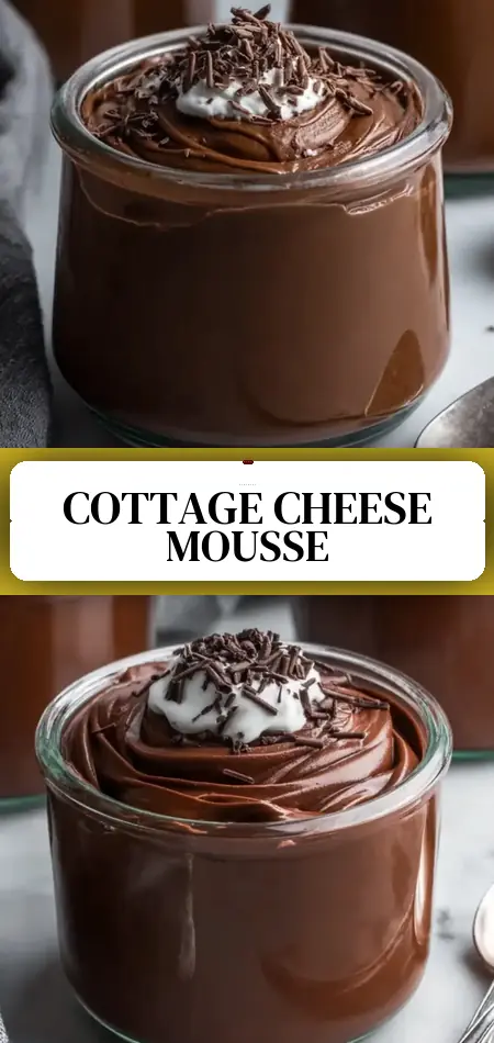 4-Ingredient Cottage Cheese Chocolate Mousse