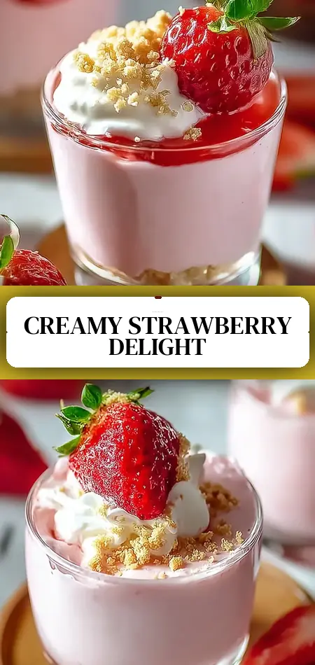 Strawberry Cottage Cheese Mousse