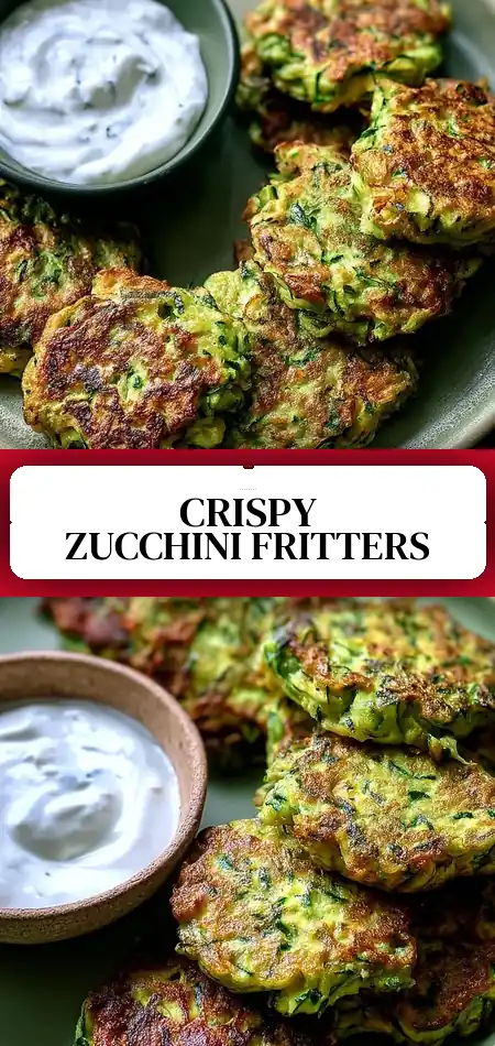 Zucchini Fritters with Garlic Yogurt Dip – A Must-Try Crunch!