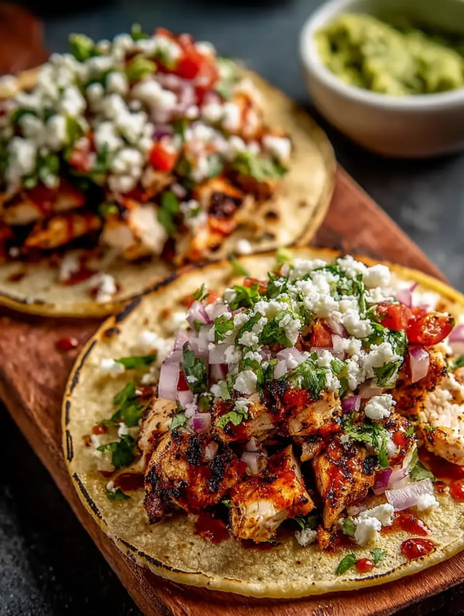 A delicious plate of Chicken Street Tacos: The Only Recipe You'll Ever Need