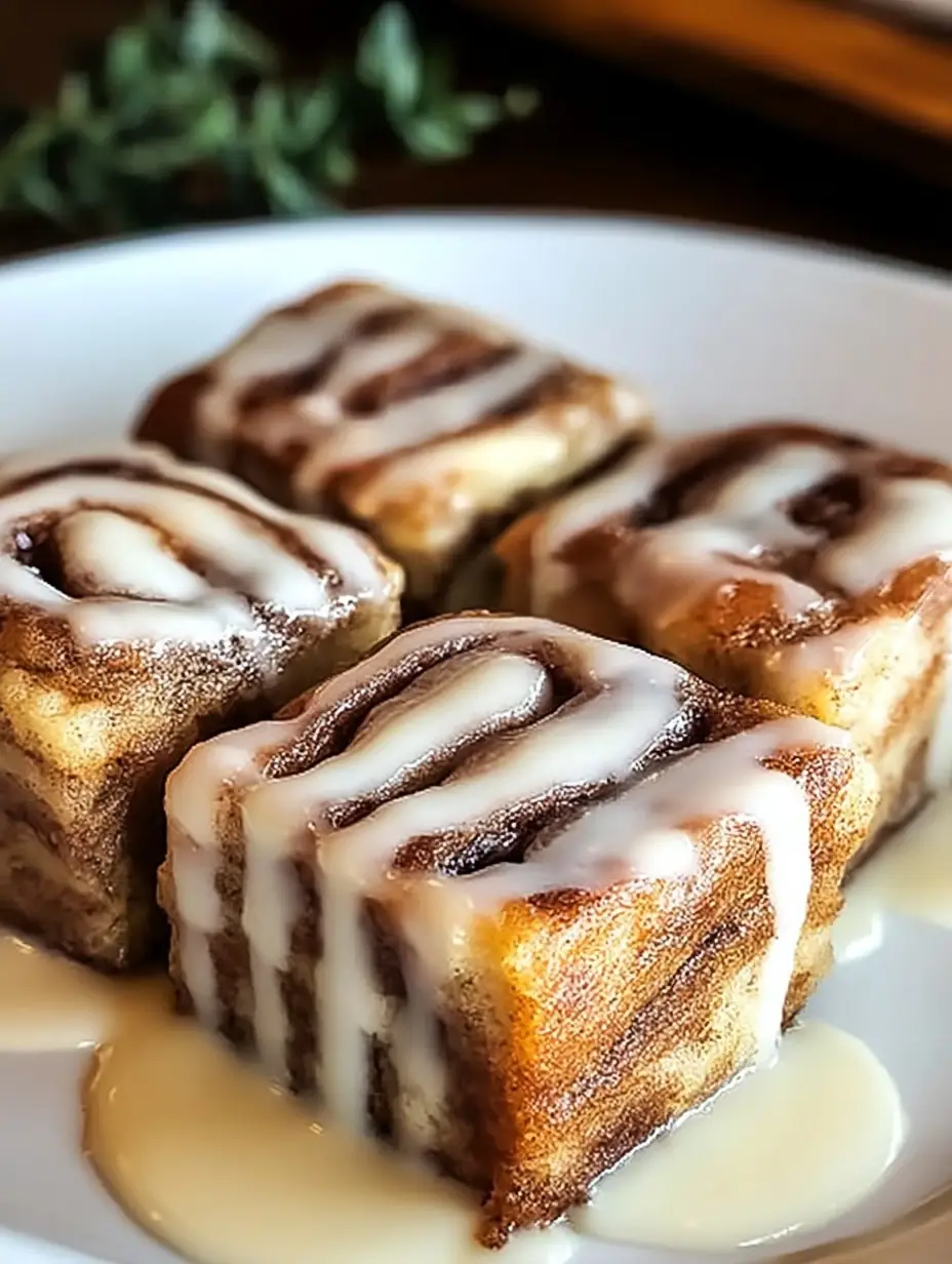 A delicious plate of Cinnamon Roll Bars Quick and Easy Dessert Recipe