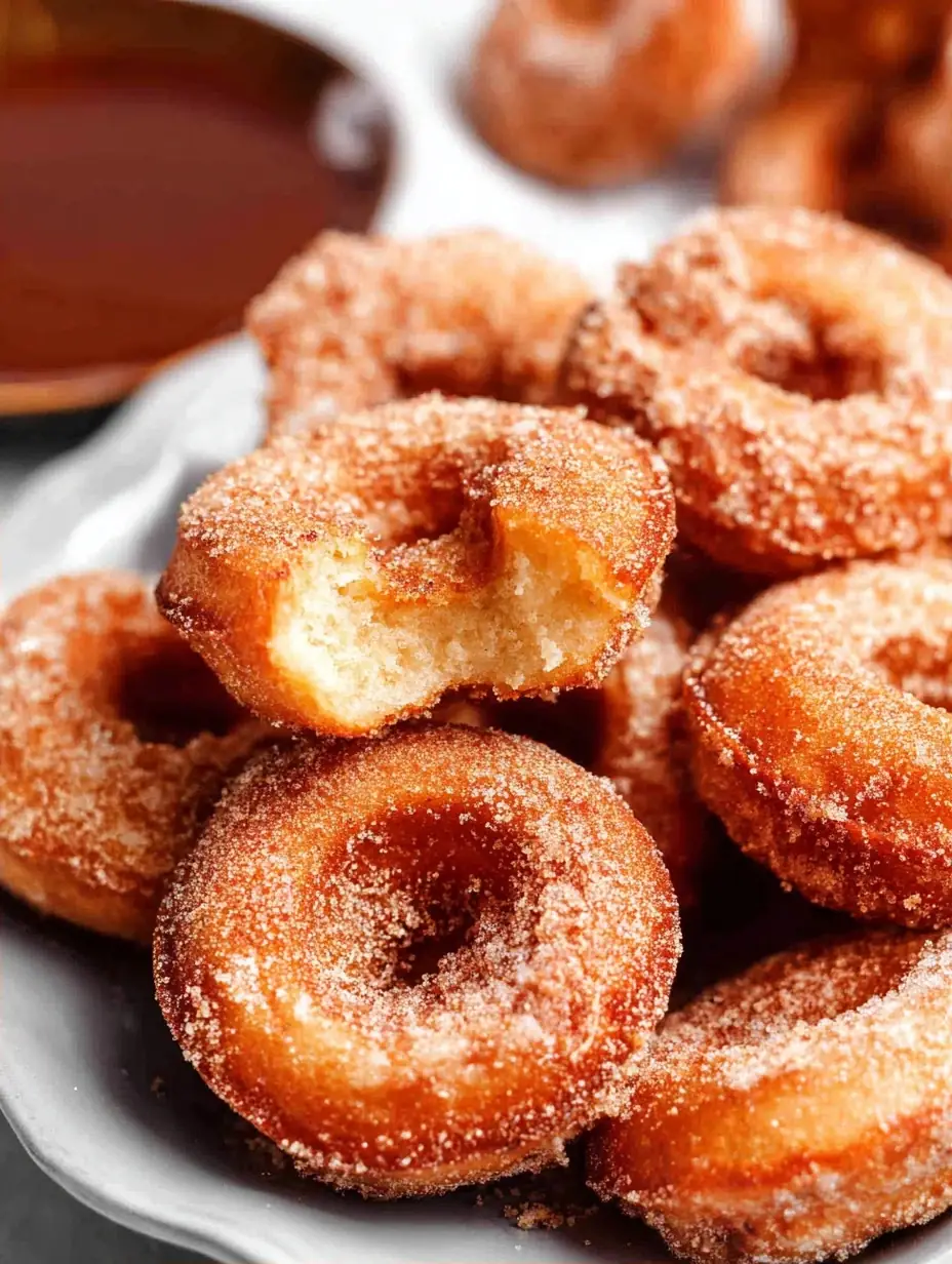 A delicious plate of Cottage Cheese Donuts