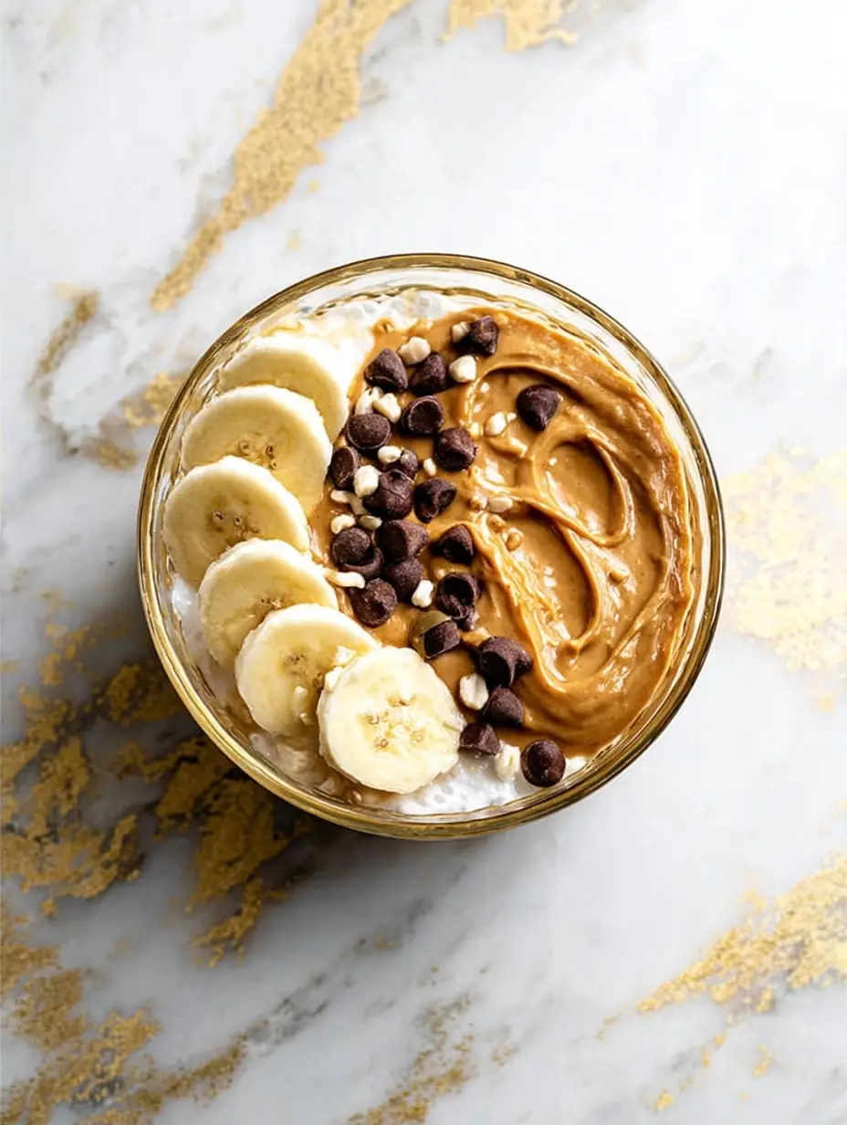 A delicious plate of Cottage Cheese Peanut Butter Bowls