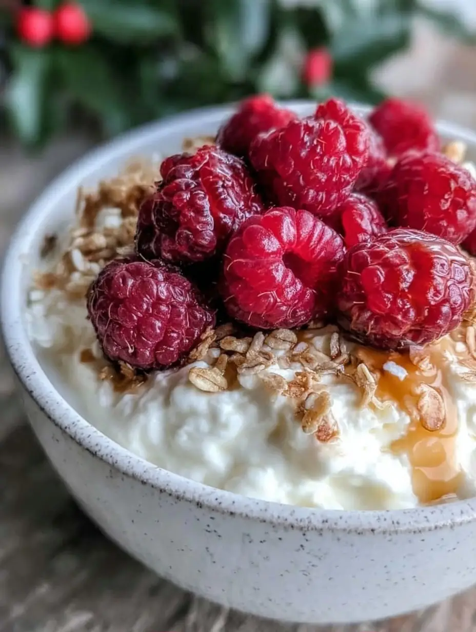 A delicious plate of Creamy Cottage Cheese Bowl Recipe Easy 5-Ingredient Healthy Breakfast Delight
