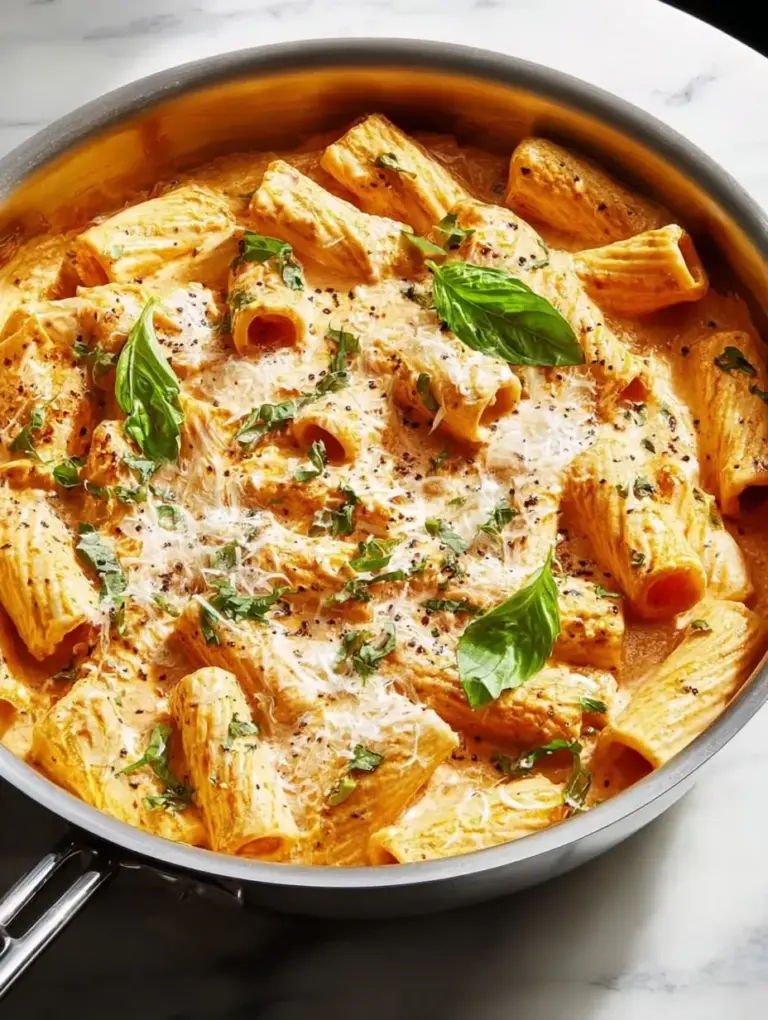 A delicious plate of Creamy Protein-Packed Pasta