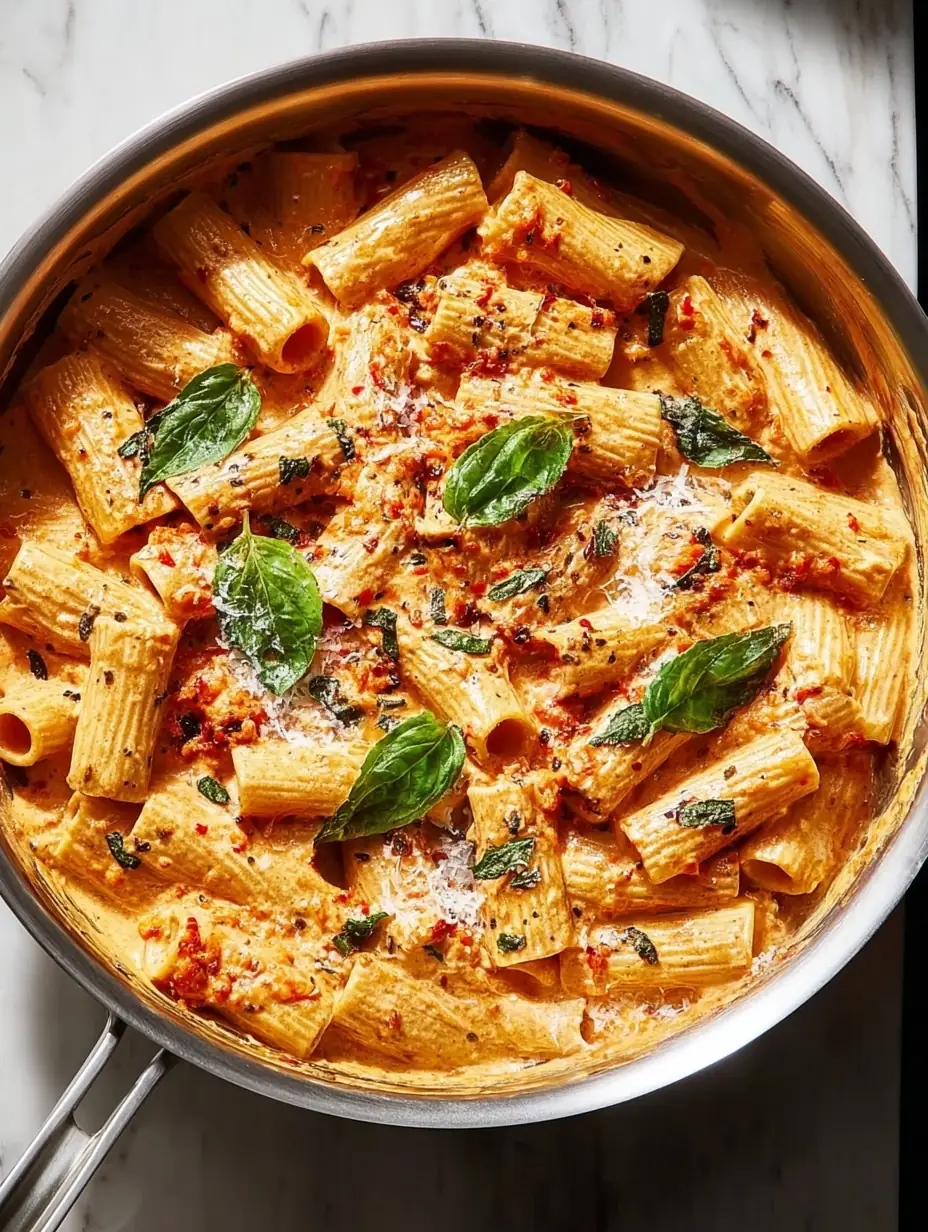 A delicious plate of Creamy Protein-Packed Pasta
