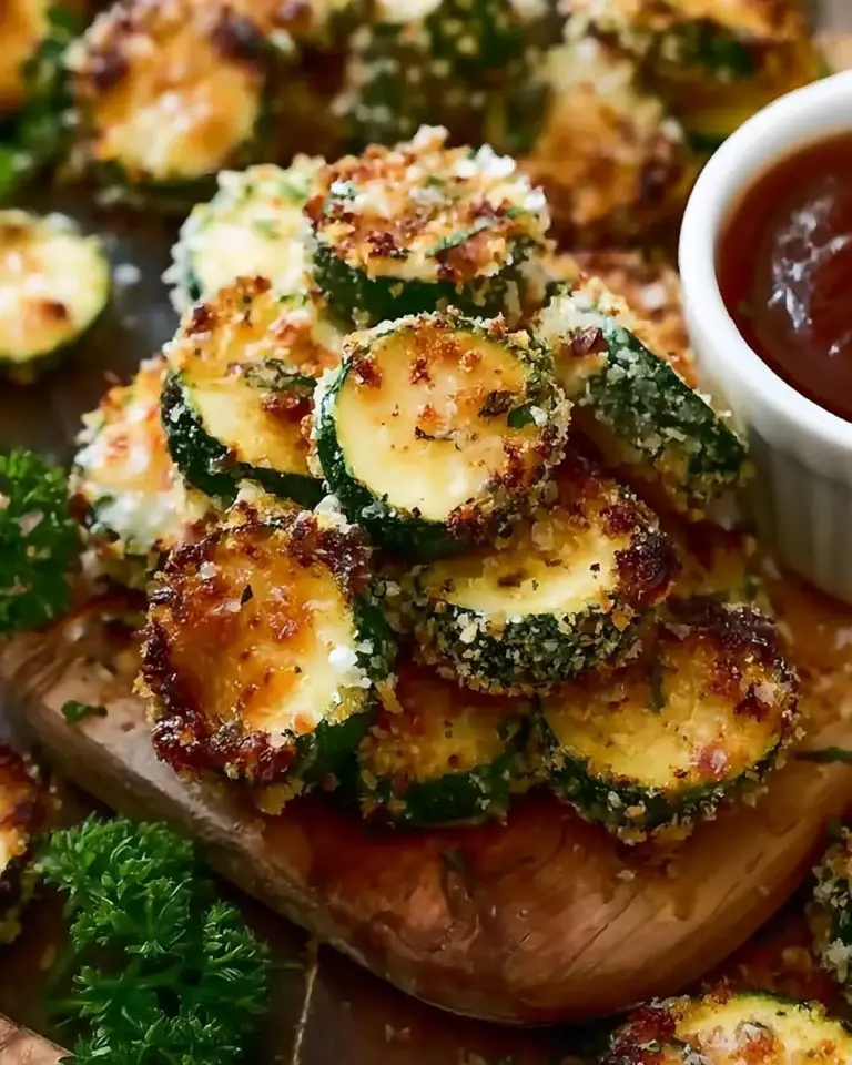 A delicious plate of Crunchy Parmesan Zucchini Bites for Guilt-Free Snacking That Impresses Every Time