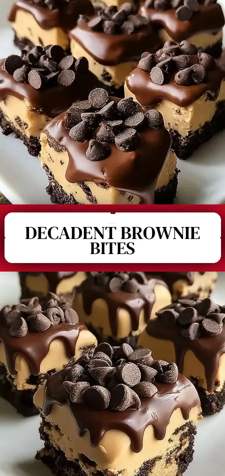 Chocolate Chip Cookie Dough Brownie Bites