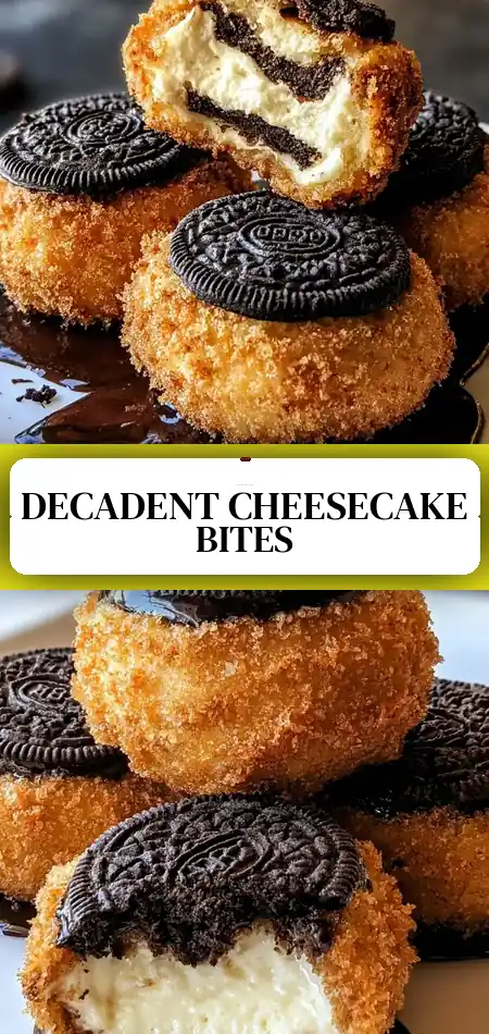Deep-Fried Oreo Stuffed Cheesecake Bites