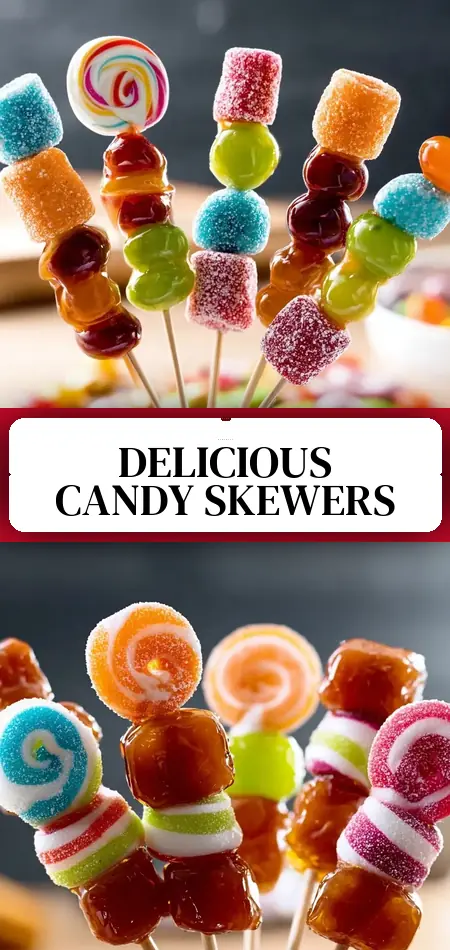 Candy Skewers Recipe - Easy DIY Party Candy Skewers Idea