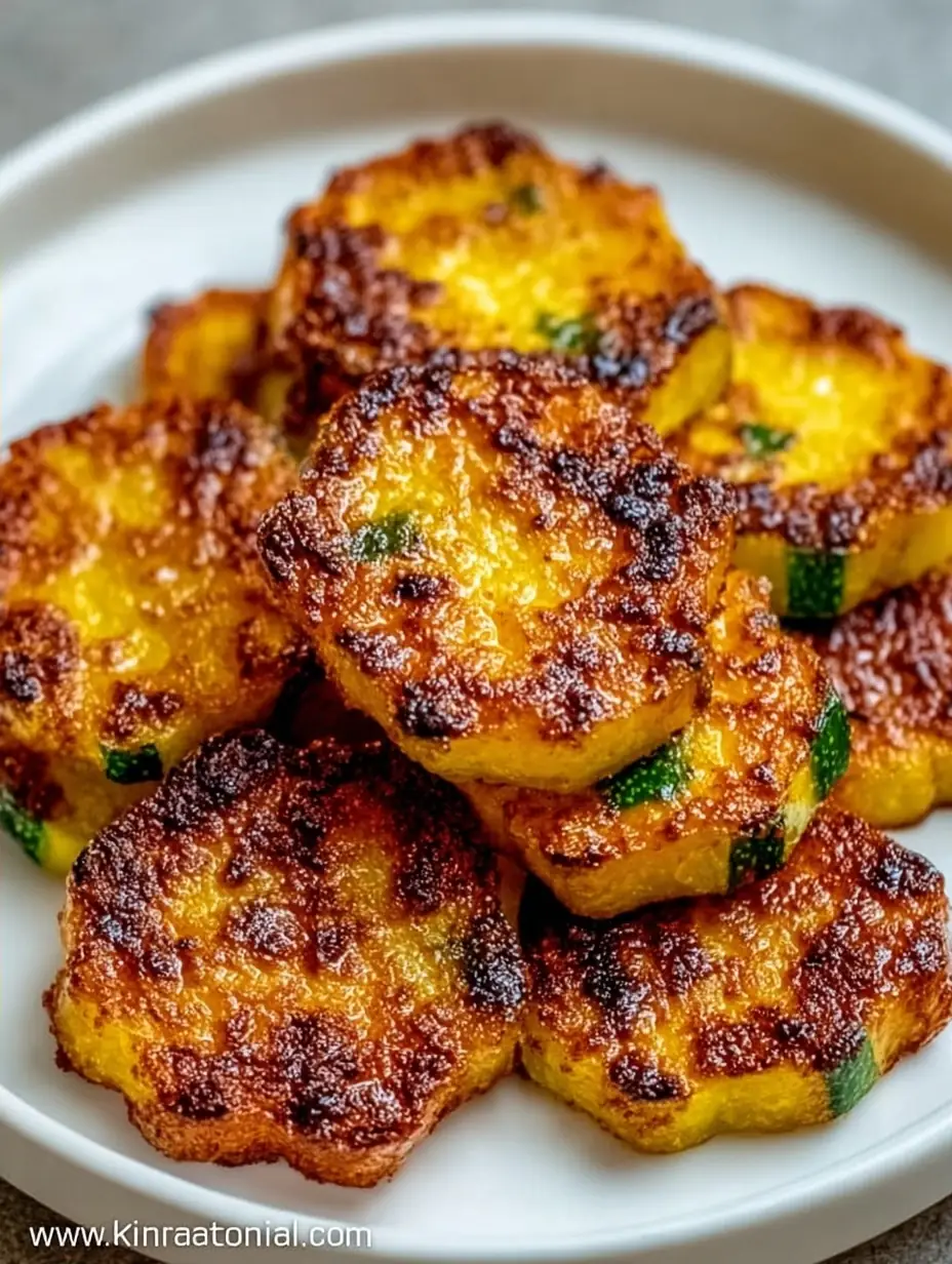 A delicious plate of Easy Air Fryer Squash with Smoked Paprika