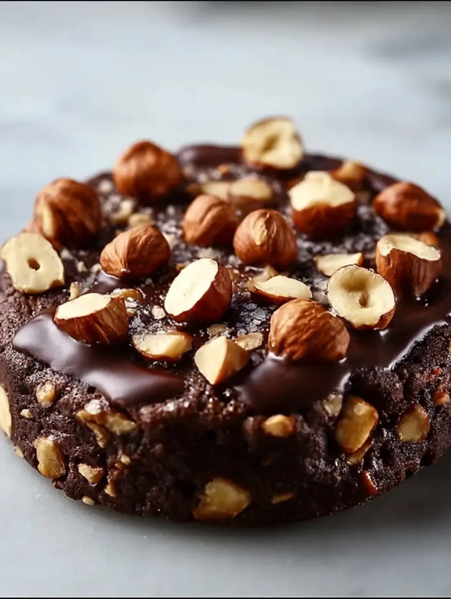 A delicious plate of Easy Chocolate Hazelnut Cookies