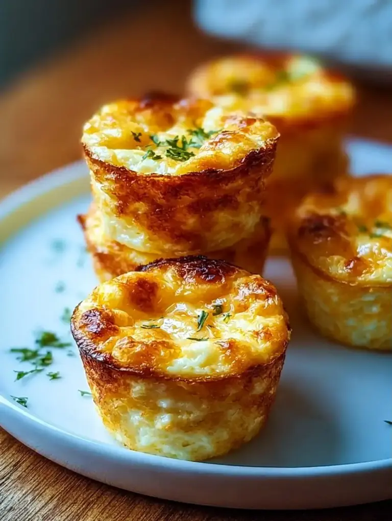 A delicious plate of Easy Cottage Cheese Egg Bites