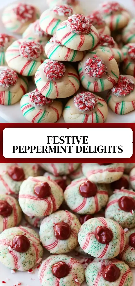Peppermint Kiss Cookies