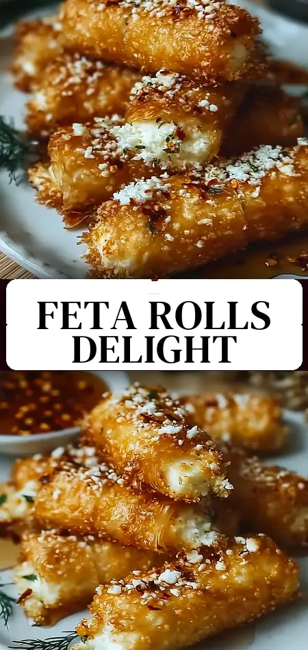 Oven-Fried Feta Rolls with Chili Honey