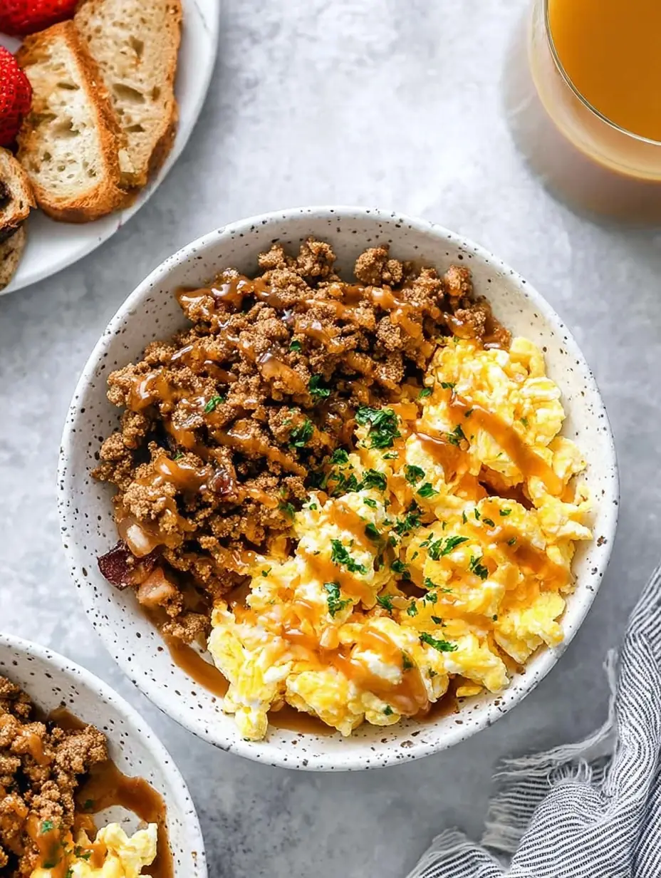 A delicious plate of High Protein Breakfast Bowl