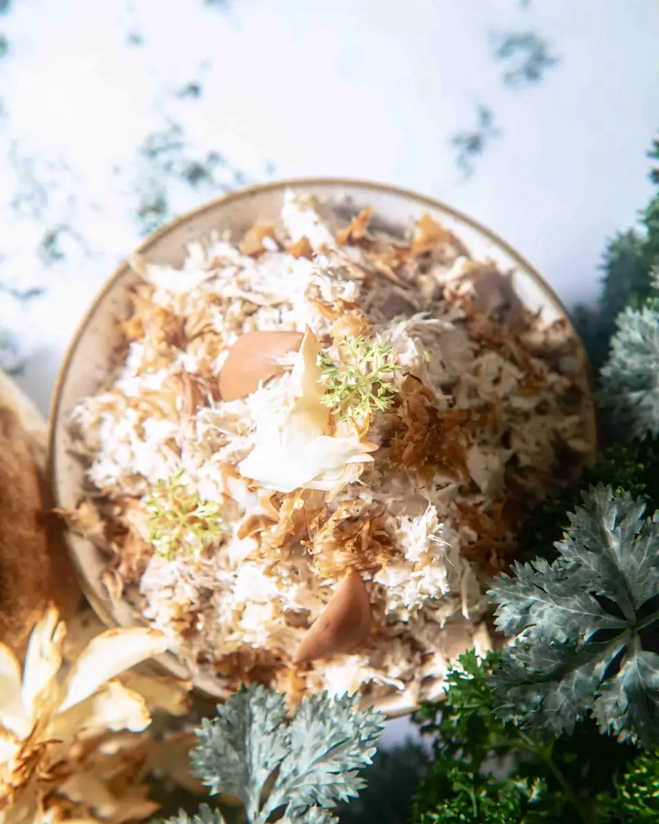A delicious plate of High Protein Canned Chicken Salad with Greek Yogurt