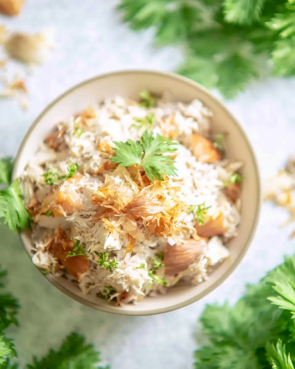 A delicious plate of High Protein Canned Chicken Salad with Greek Yogurt