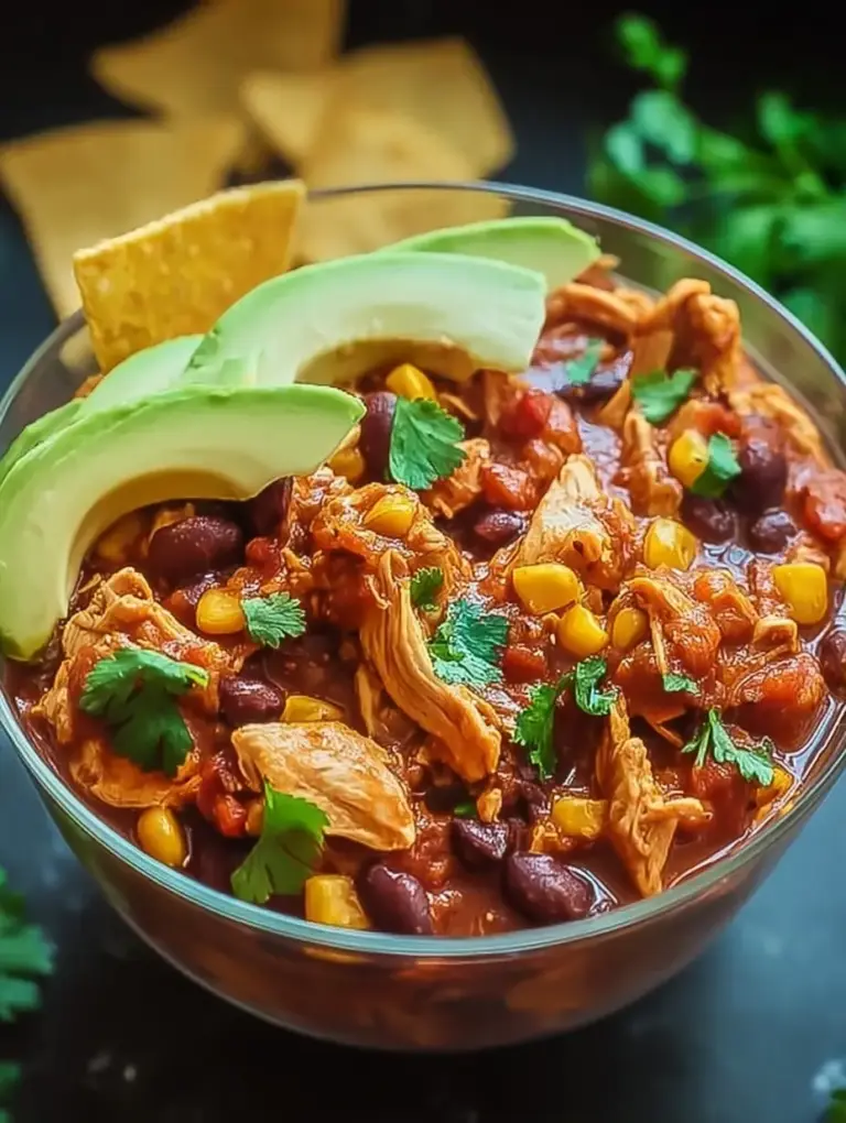 A delicious plate of High-Protein Chicken Enchilada Bowl Easy and Quick