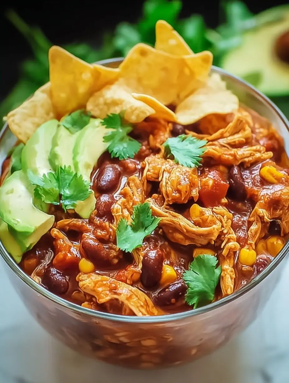 A delicious plate of High-Protein Chicken Enchilada Bowl Easy and Quick