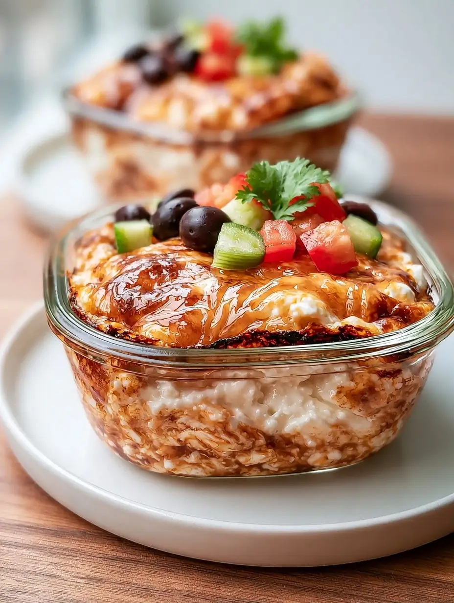 A delicious plate of High-Protein Creamy Cottage Cheese Bowl
