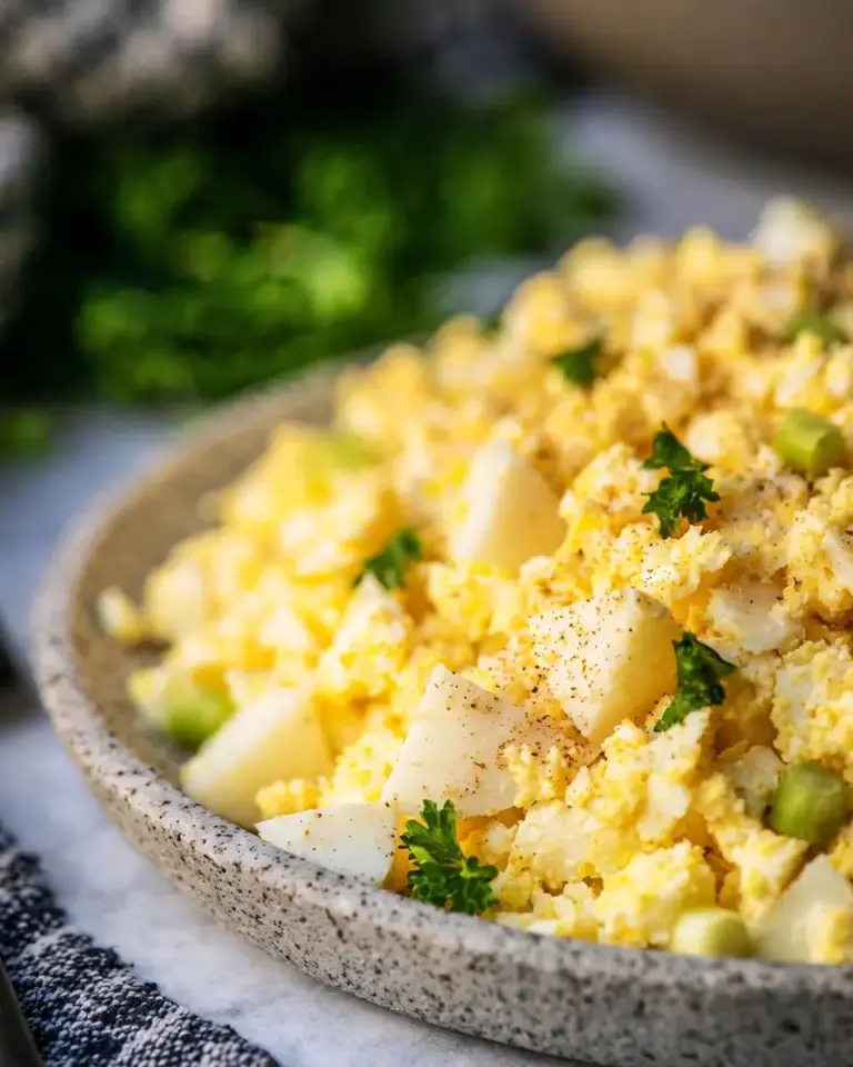 A delicious plate of High Protein Egg Salad