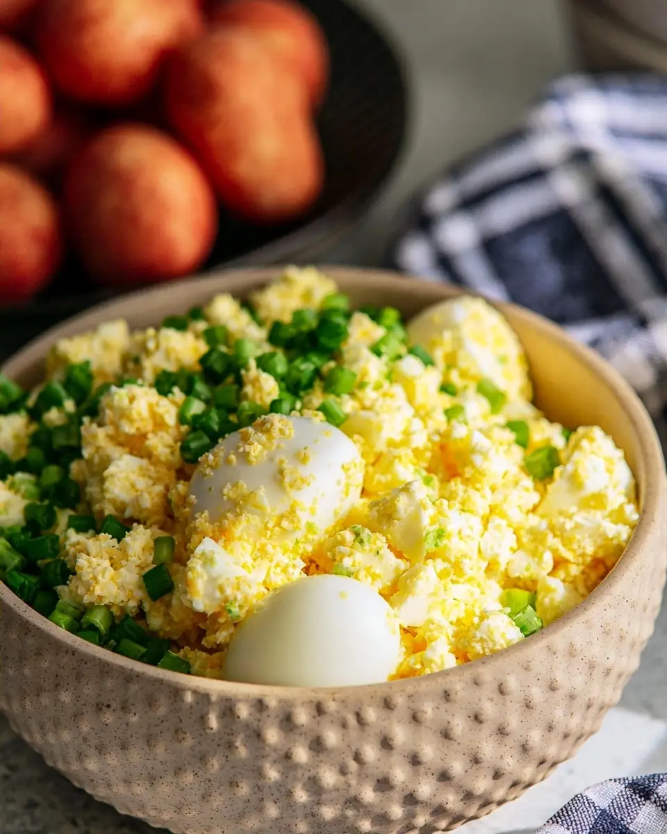 A delicious plate of High Protein Egg Salad