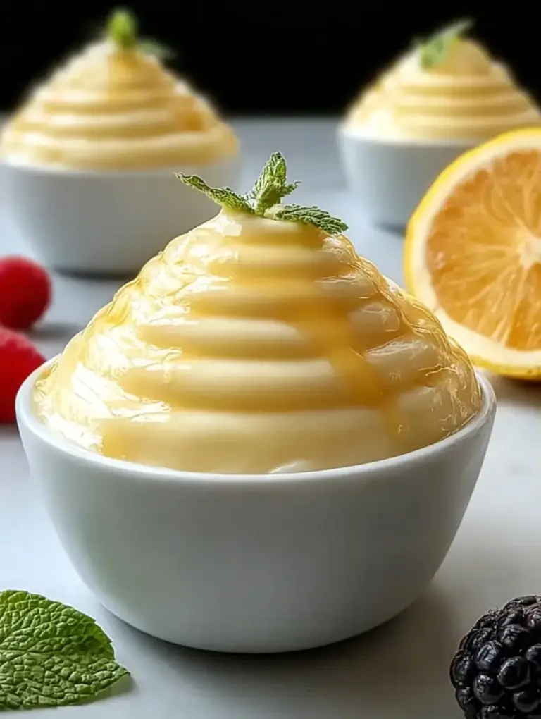 A delicious plate of High Protein Lemon Cottage Cheese Pudding You’ll Crave