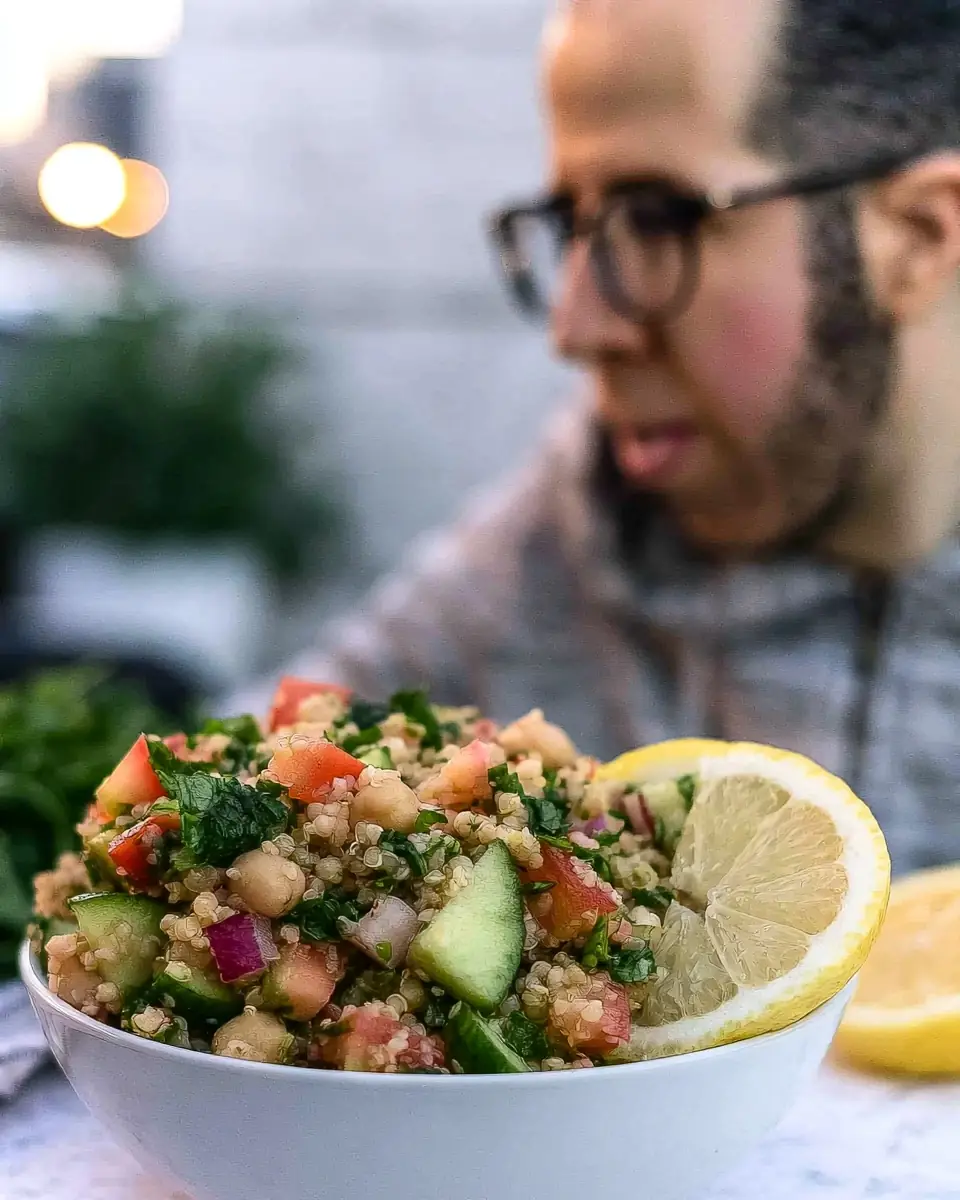 A delicious plate of High Protein Quinoa Salad