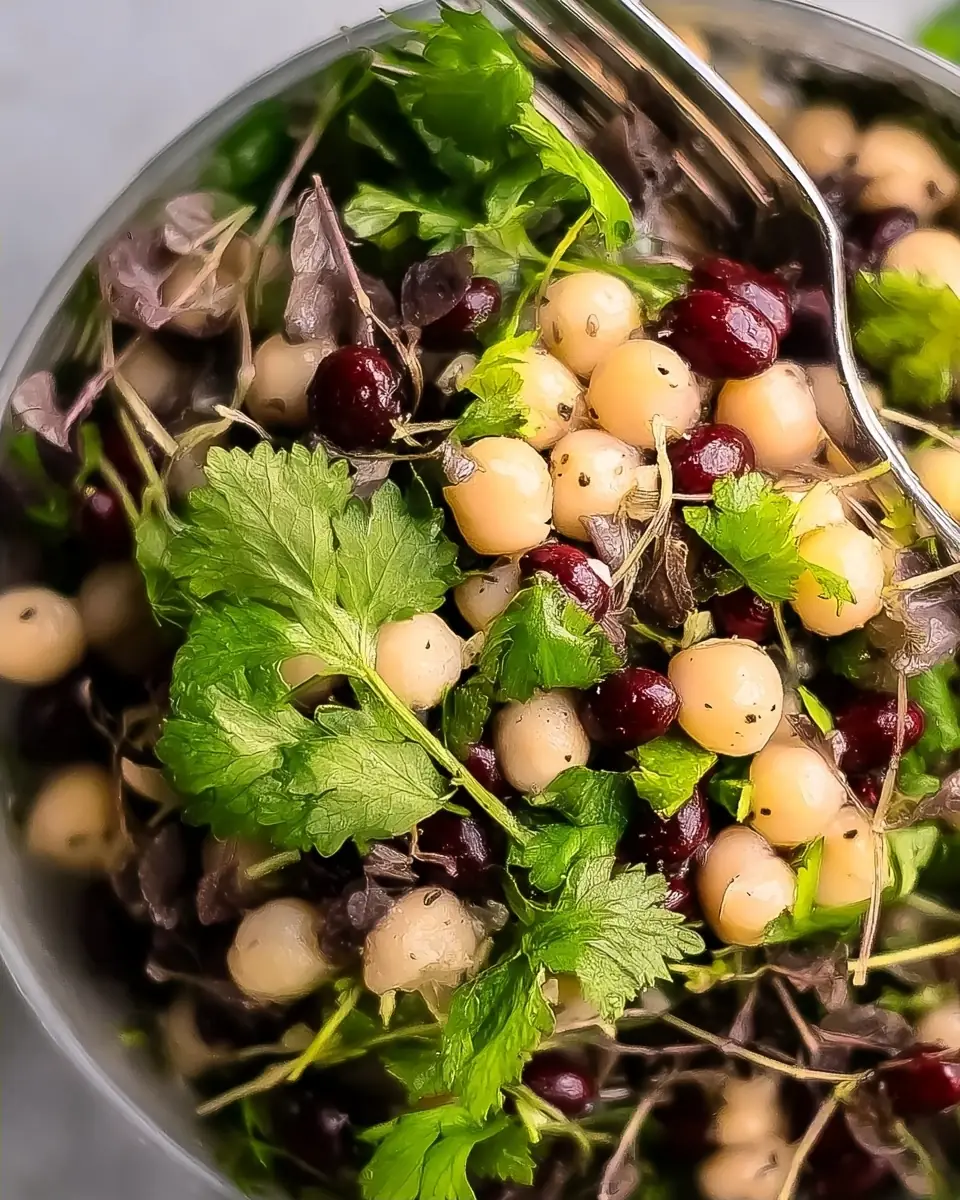 A delicious plate of High Protein Three Bean Salad for Meal Prep