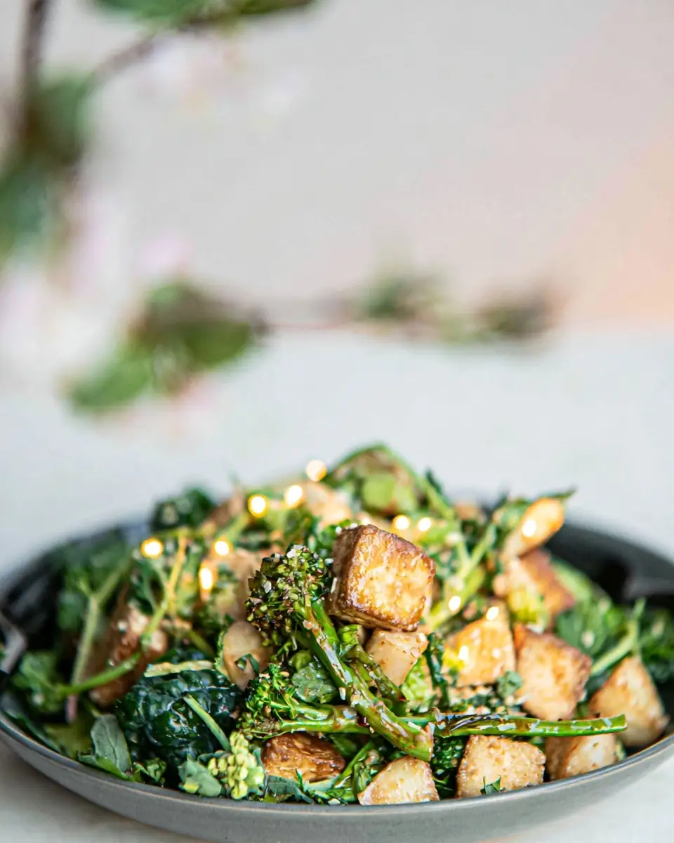 A delicious plate of High-Protein Vegan Salad