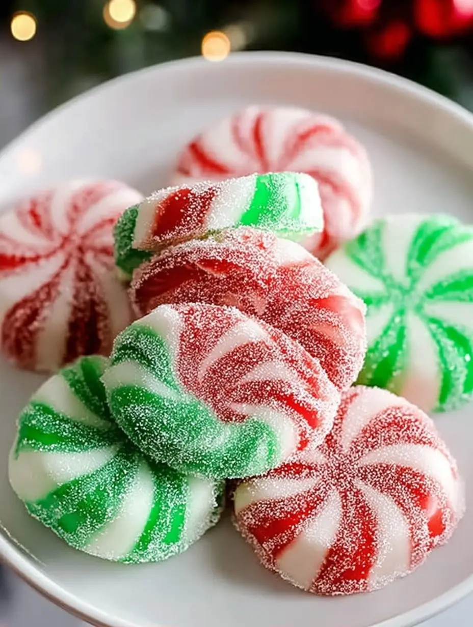 A delicious plate of Irresistibly Creamy Homemade Christmas Mints to Sweeten Joy