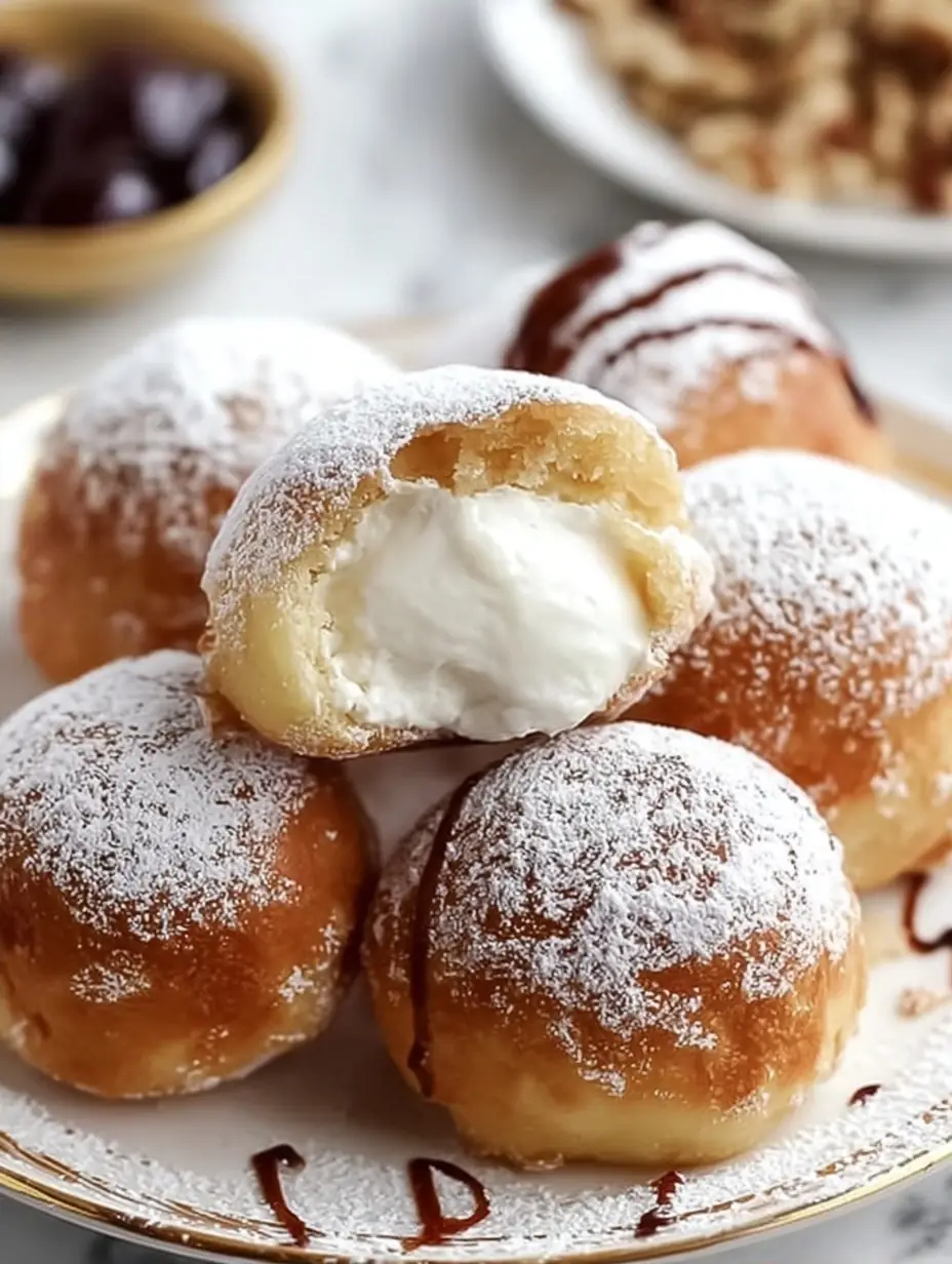 A delicious plate of Italian Cream Bombs: A Decadent Delight You Need to Try