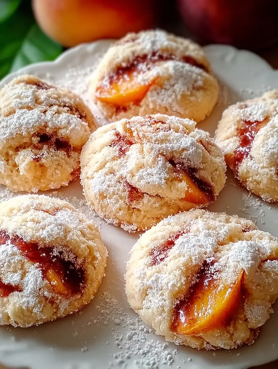 A delicious plate of Italian Peach Summer Cookies: The Perfect Seasonal Treat!