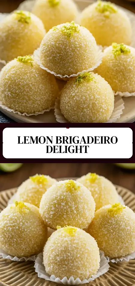 Delicious Lemon Brigadeiro