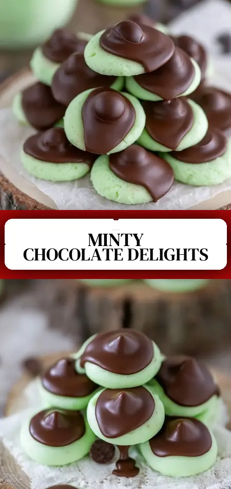 Chocolate Mint Cream Cheese Buttons