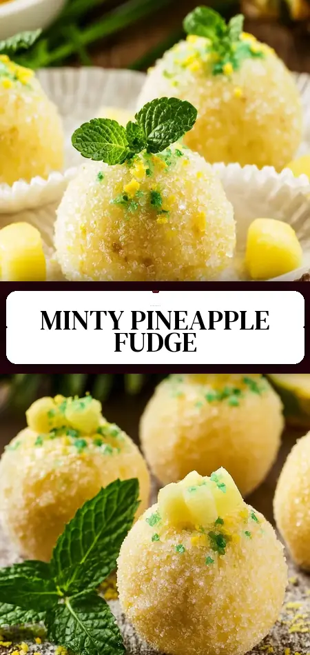 Pineapple and Mint Fudge