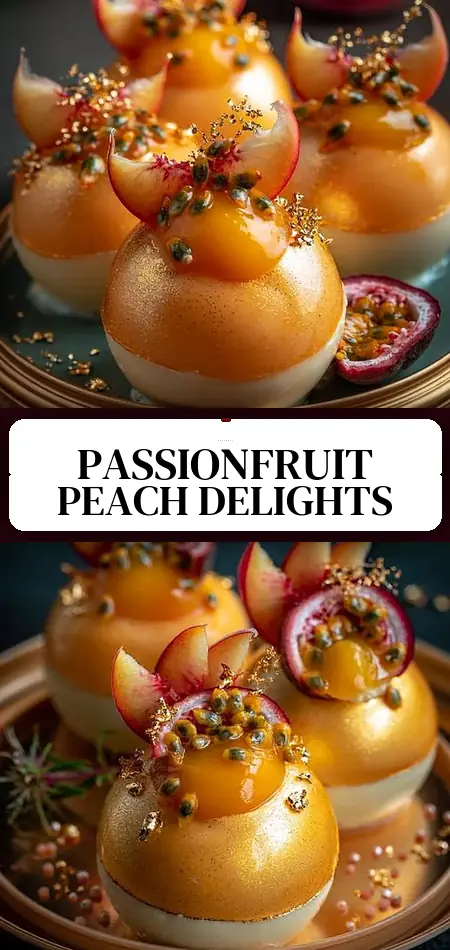 Golden Passionfruit Peach Blossom Spheres