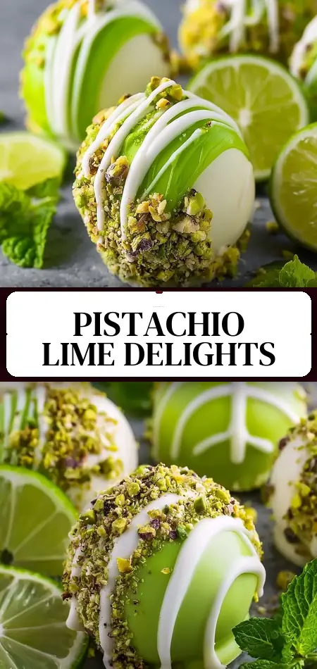 Lime Pistachio Truffles