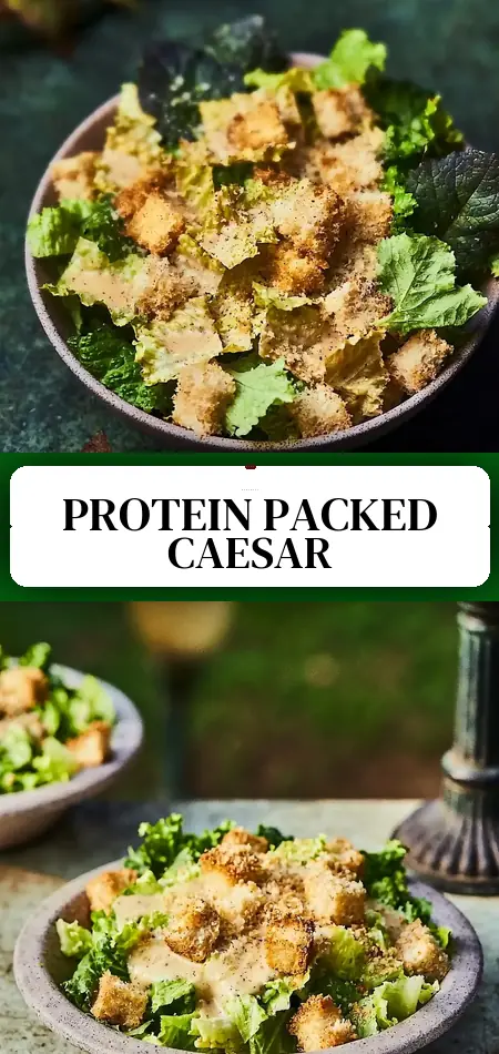 High Protein Classic Caesar Salad for the Ultimate Cravings
