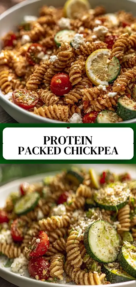High Protein Chickpea Pasta Salad In 30 Minutes Flat