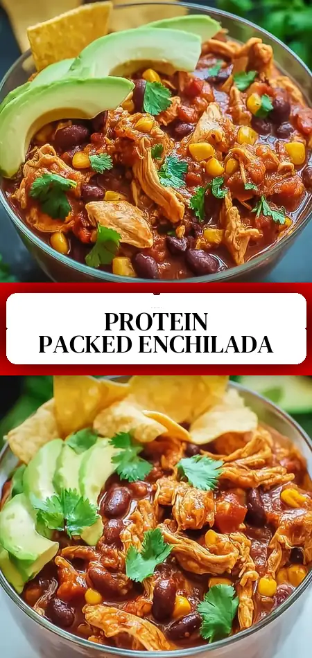 High-Protein Chicken Enchilada Bowl Easy and Quick