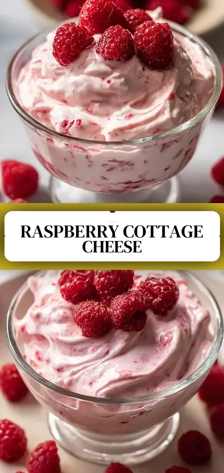 Whipped Raspberry Cottage Cheese Mousse in 10-Minute