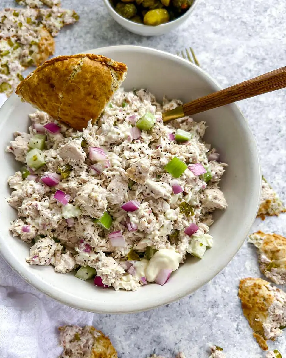 A delicious plate of Rotisserie Chicken Salad