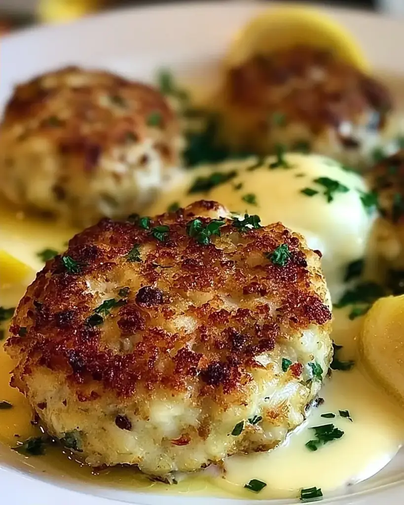 A delicious plate of Ruth’s Chris Crab Cakes: A Taste of Coastal Elegance