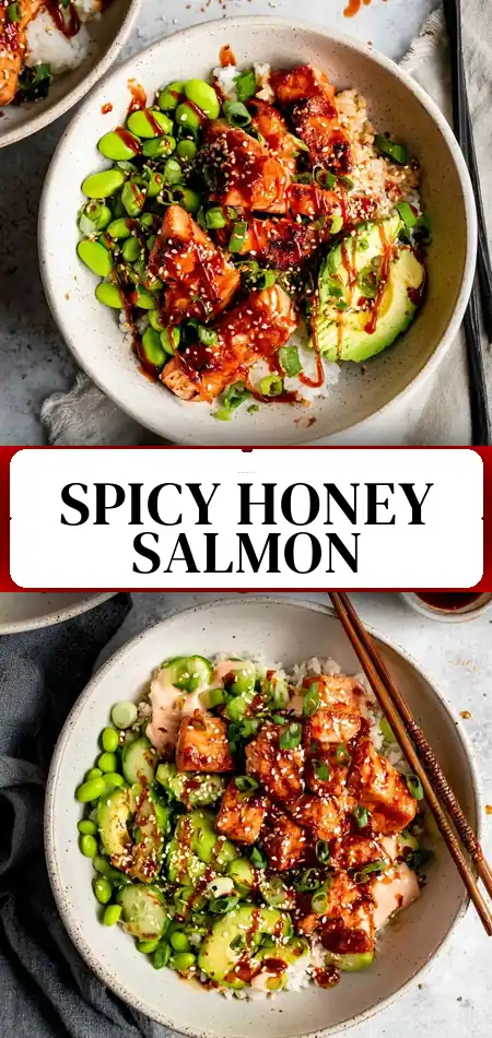 Honey Sriracha Salmon Bowls