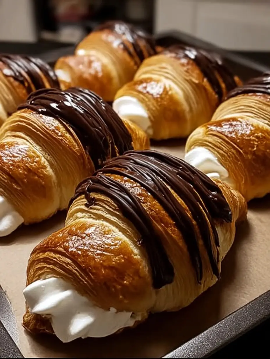 A delicious plate of S'mores Crescent Rolls