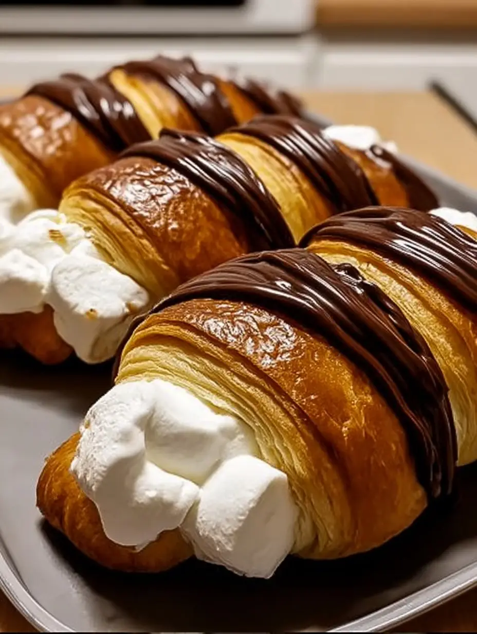 A delicious plate of S'mores Crescent Rolls