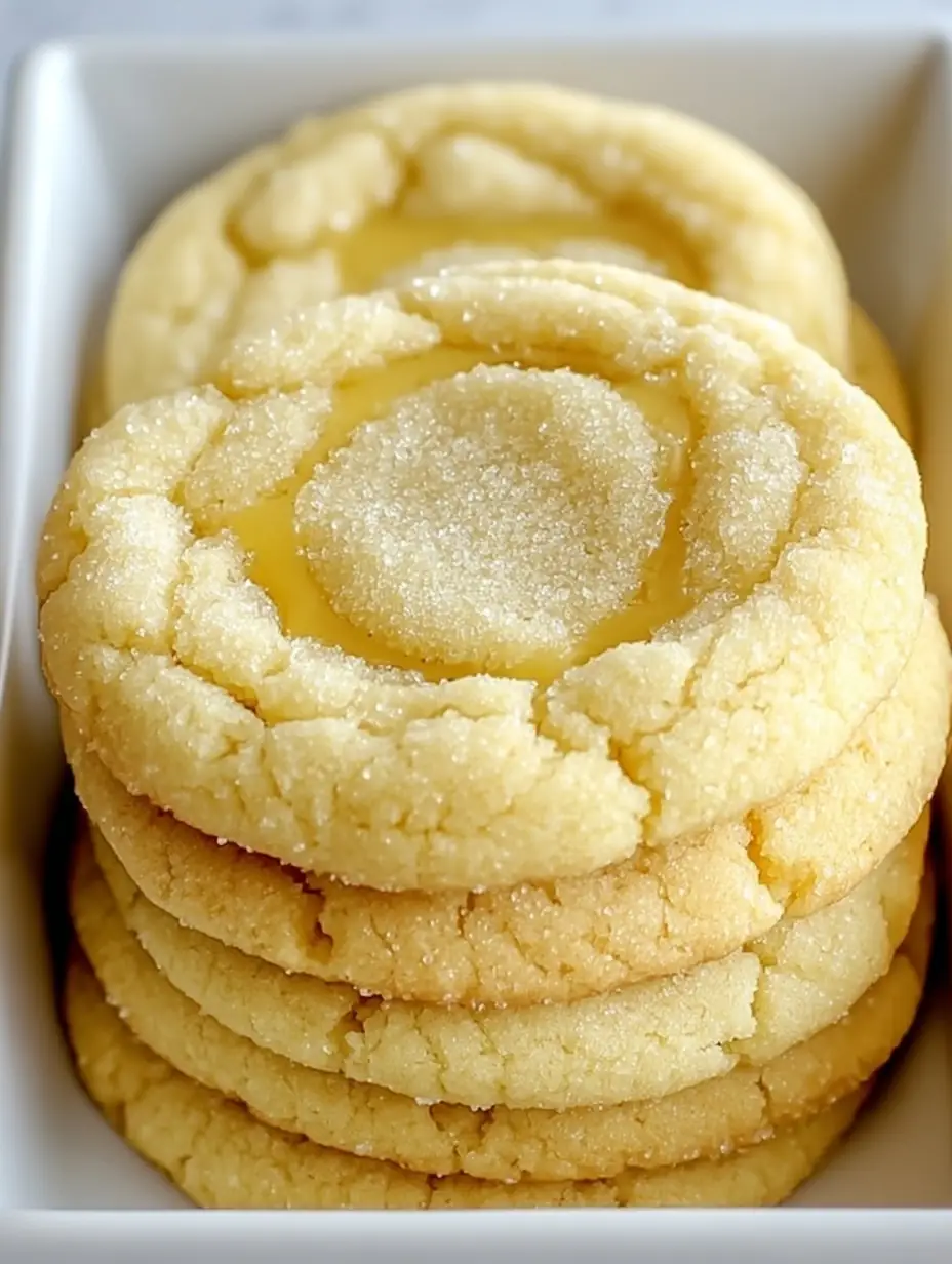 A delicious plate of Soft and Chewy Lemon Sugar Cookies