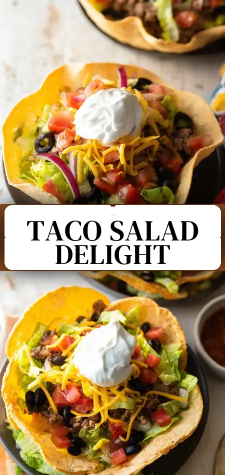 Bubbly Taco Salad Bowls Recipe